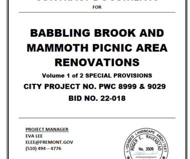 Babbling Brook and Mammoth Picnic Area Renovations